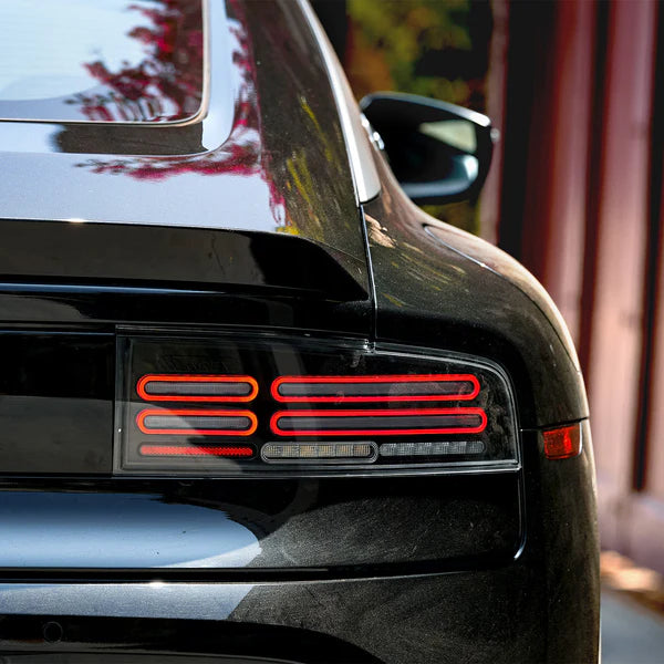 AlphaRex (NOVA-Series) 2023-2025 Nissan Z Quad-Loop Prismatic LED Tail Lights - Alpha-Black