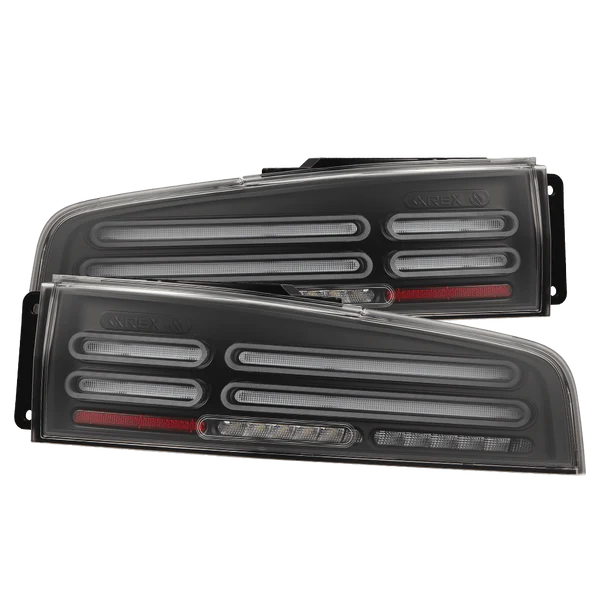 AlphaRex (NOVA-Series) 2023-2025 Nissan Z Quad-Loop Prismatic LED Tail Lights - Black