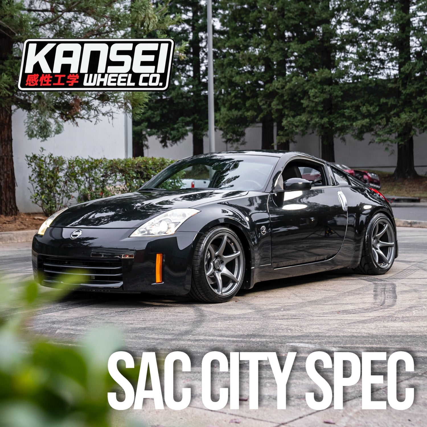 Kansei SEVEN 18 Inch Set Gunmetal (4 Wheel Set) Staggered (Sac City Set)