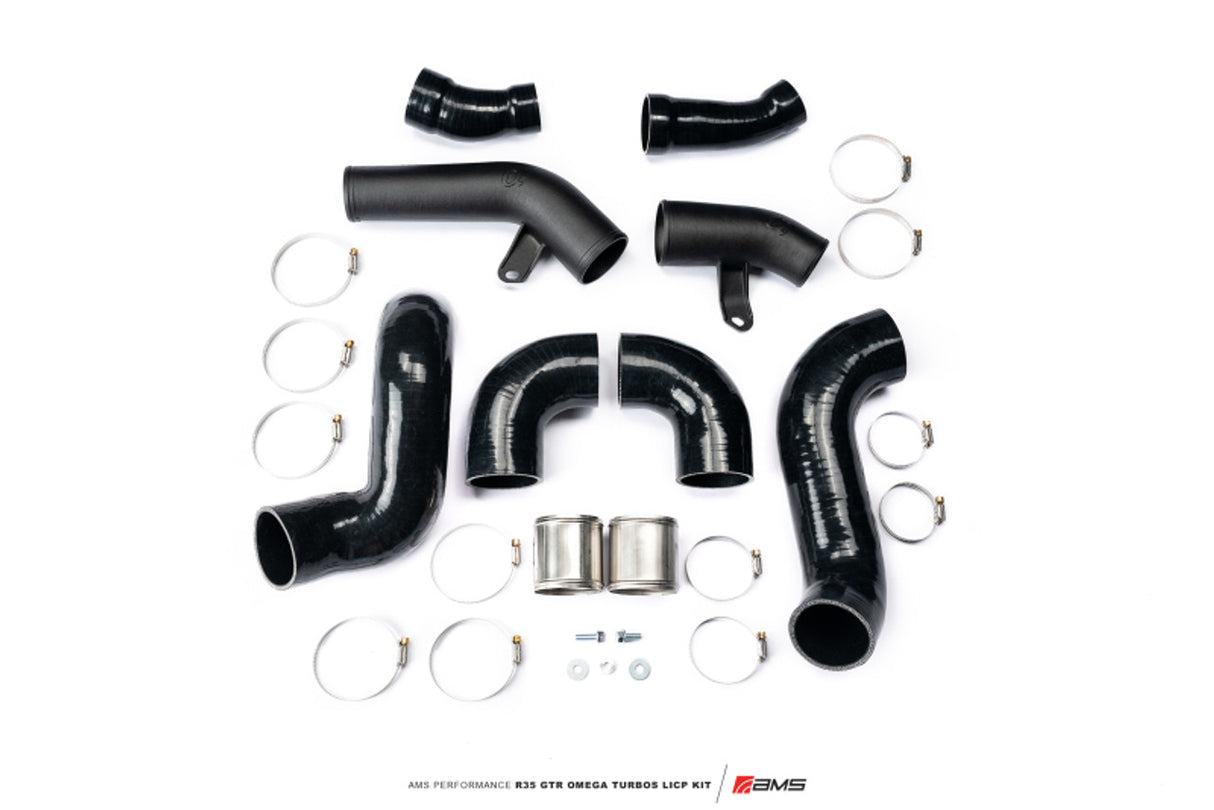 AMS Performance R35 GTR OMEGA Turbo Kit 3" Lower Intercooler Pipes (OMEGA 11)