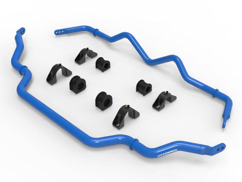 aFe 16-21 Infiniti Q50/Q60 3.0L (tt) Front and Rear Sway Bar Set Blue