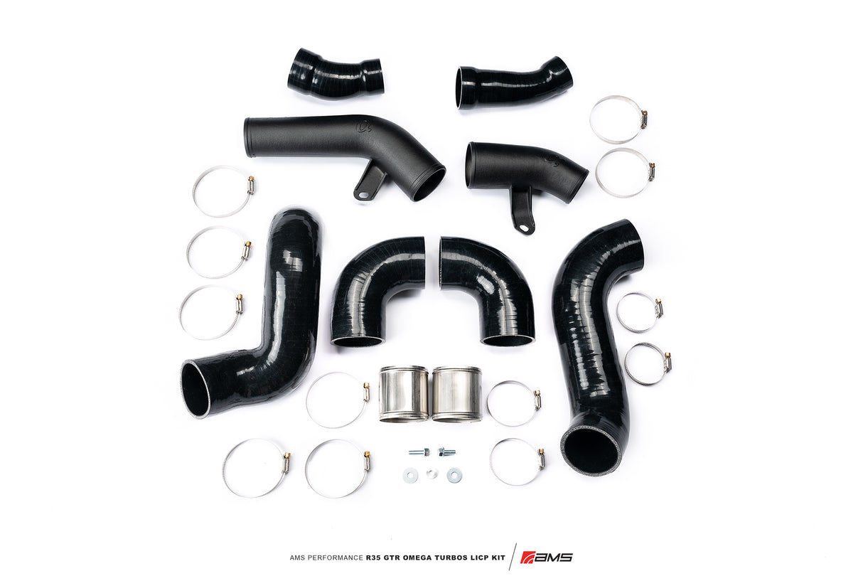 AMS Performance R35 GTR OMEGA Turbo Kit 3" Lower Intercooler Pipes (OMEGA 9 / 13 / 14)