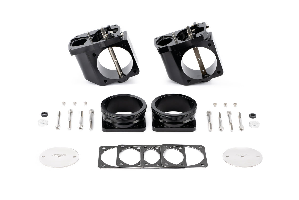 ALPHA Performance R35 GT-R CNC Big Bore Throttle Body Set (With Standard Hose Flanges)
