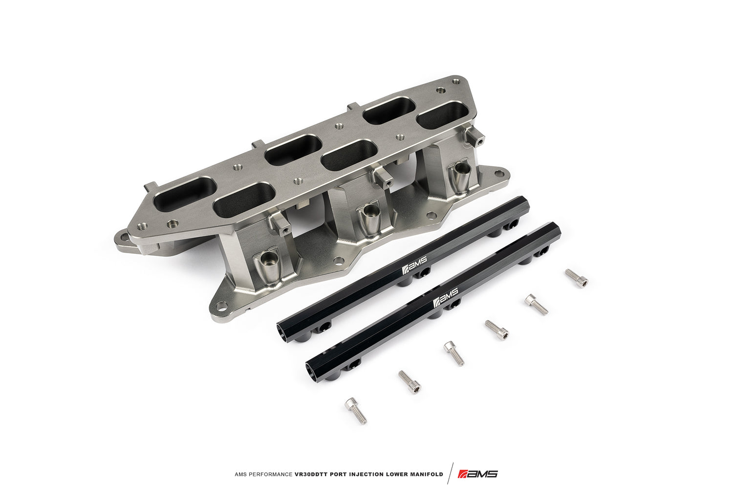 AMS Performance Infiniti Q50/Q60 Port Injection Lower Manifold (Gunmetal)