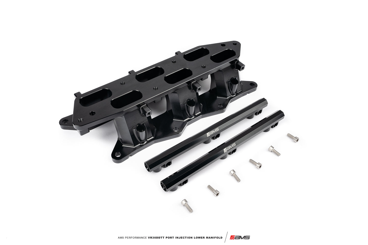 AMS Performance Infiniti Q50/Q60 Port Injection Lower Manifold (Gunmetal)