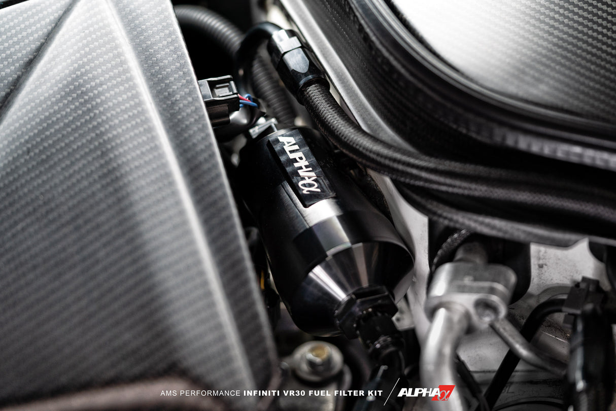 AMS Performance Infiniti Q50/Q60 Red Alpha Fuel Filter Kit (Standalone Kit / No AMS Flex Fuel Kit)