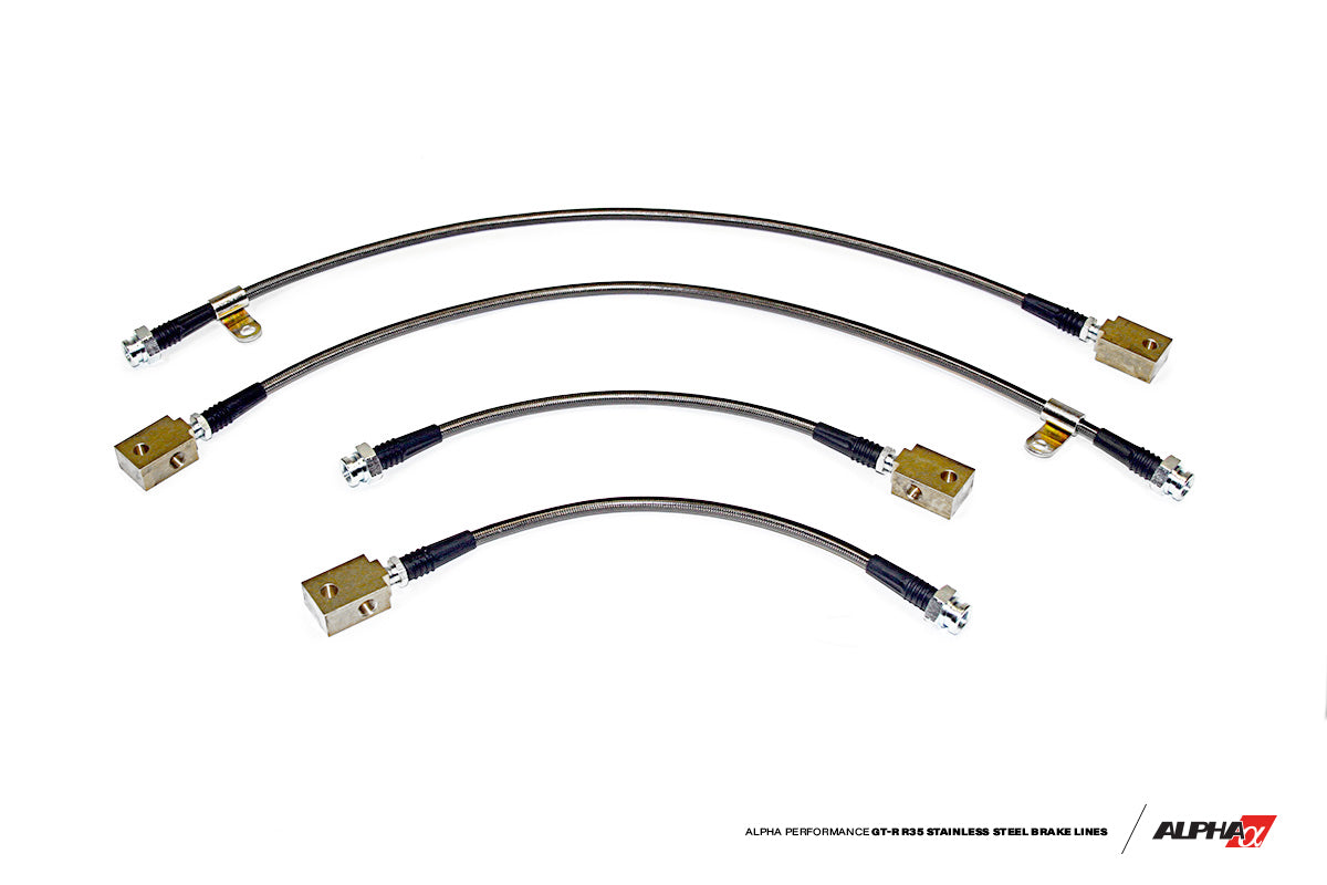 Nissan GT-R Short Route Style Stainless Steel Brake Lines