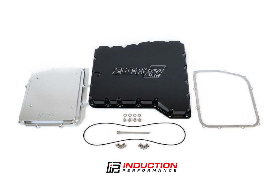 Alpha Performance R35 GT-R GR6 Deep Billet Transmission Pan and Filter Pickup Extension / Relocation Kit (Drag / Street Kit)