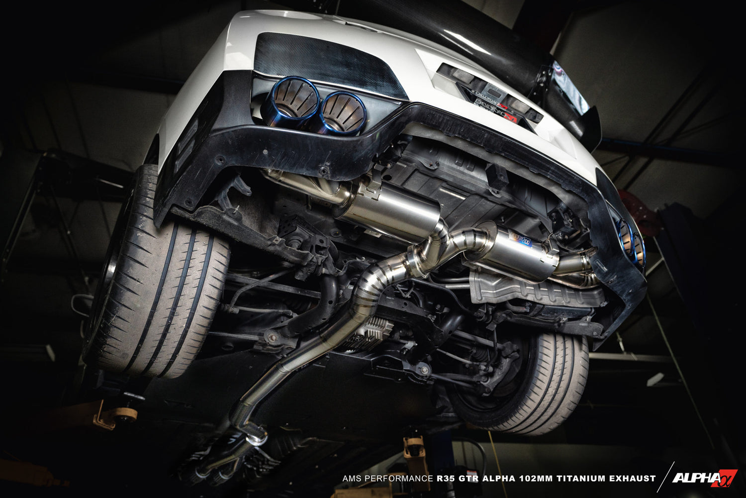 ALPHA Performance GT-R Titanium 102mm Exhaust System 2009+