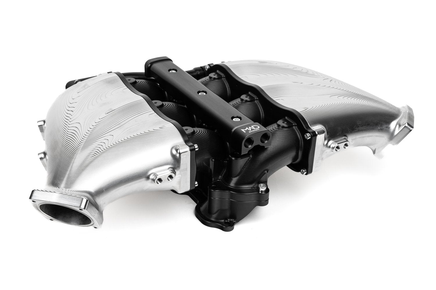 ALPHA GT-R Carbon Fiber / Billet Intake Manifold w/Triple Fuel Rail (18 Injector) Black
