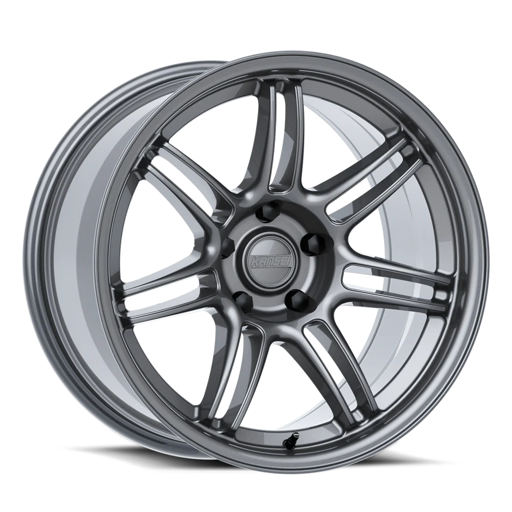 Kansei SEVEN 18 Inch Set Gunmetal (4 Wheel Set) Staggered (Sac City Set)