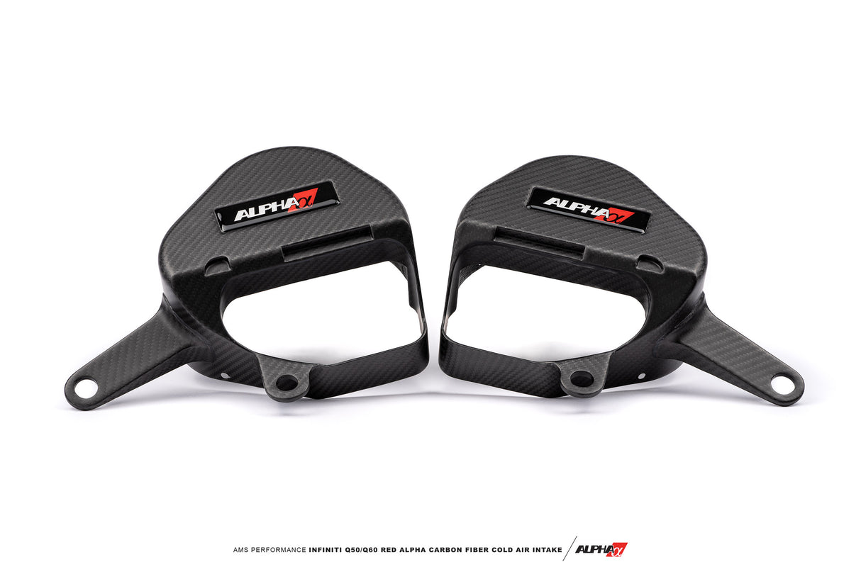 AMS Performance Infiniti Q50 / Q60 Red Alpha Matte Carbon Intake Kit