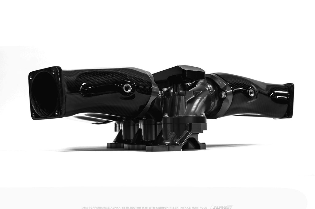 ALPHA Performance 18 Injector R35 GT-R Carbon Fiber Intake Manifold (18 Injector Upgrade From Std 6 Or 12 Injector Manifold. Upper Section Only)