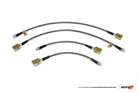 Nissan GT-R Short Route Style Stainless Steel Brake Lines
