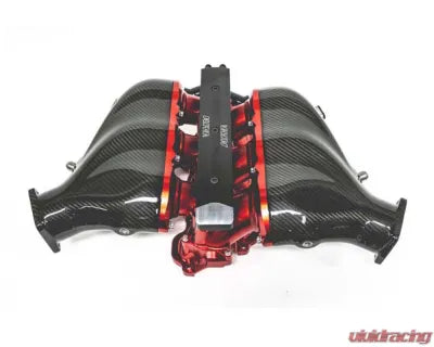 ALPHA GT-R Carbon Fiber / Billet Intake Manifold Standard Fuel Rail (6 Injector) Custom (Specify Color)