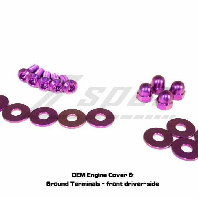 ZSPEC Stage-2 Dress Up Bolts®/Fastener Kit for '03-'08 Nissan 350z DE & HR, Titanium