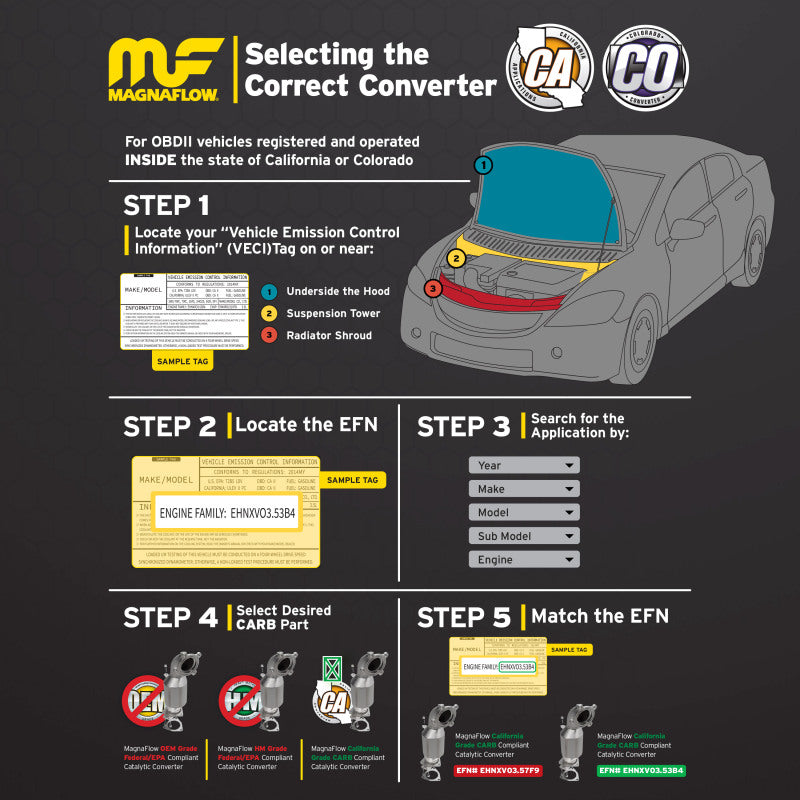 MagnaFlow DF Conv 18-21 Infiniti Q50 3.0L