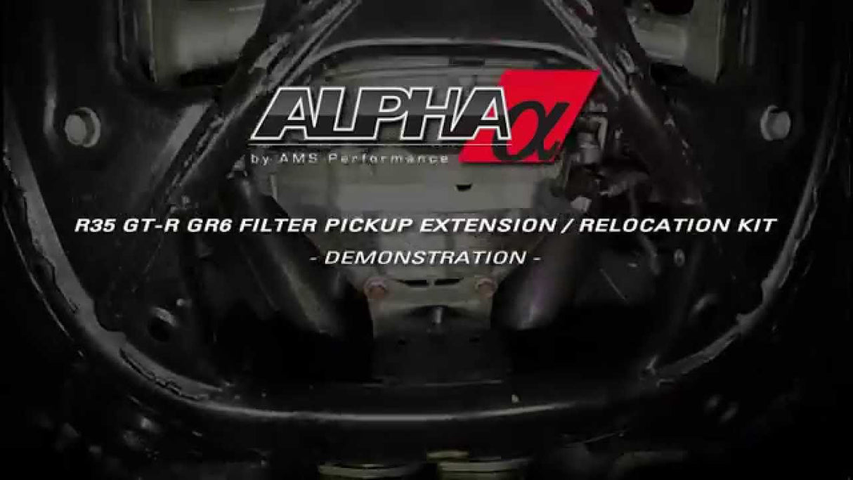 Alpha Performance R35 GT-R GR6 Deep Billet Transmission Pan and Filter Pickup Extension / Relocation Kit (Drag / Street Kit)