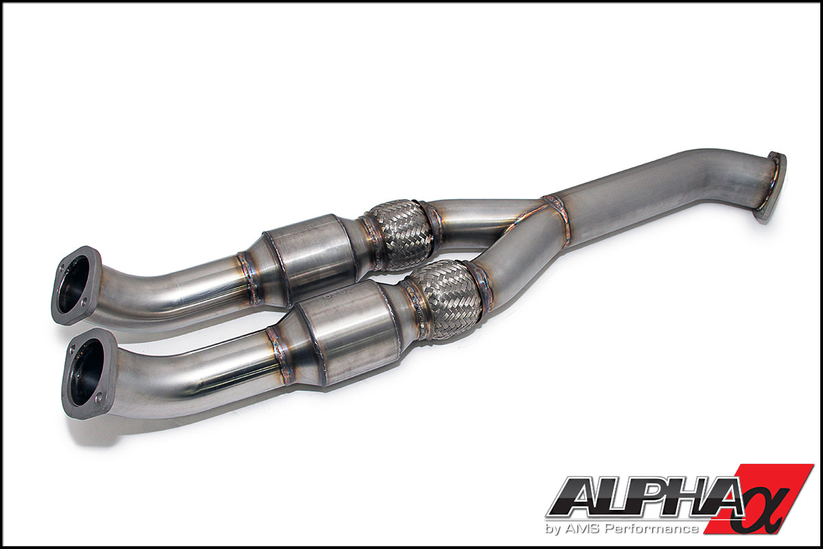 ALPHA GT-R 90mm Midpipe w/ Race Cats 90mm Exit