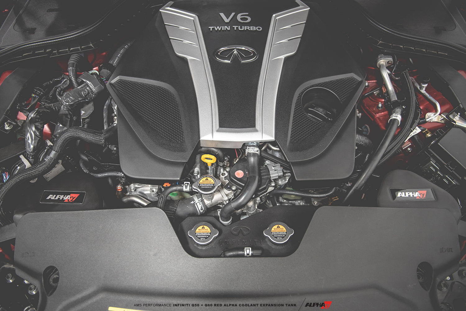 Alpha Performance Infiniti Q50 / Q60 Coolant Expansion Tank