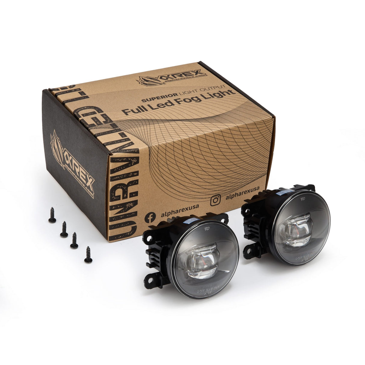 Universal Acura/Ford/Honda/Jaguar/Lincoln/Mitsubishi/Nissan/Subaru DoubleTap Dual Color LED Projector Fog Lights | AlphaRex