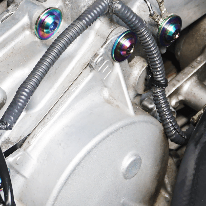 ZSPEC VQ37VHR Front-Engine Dress Up Fastener Kit, 370z / G37, Titanium