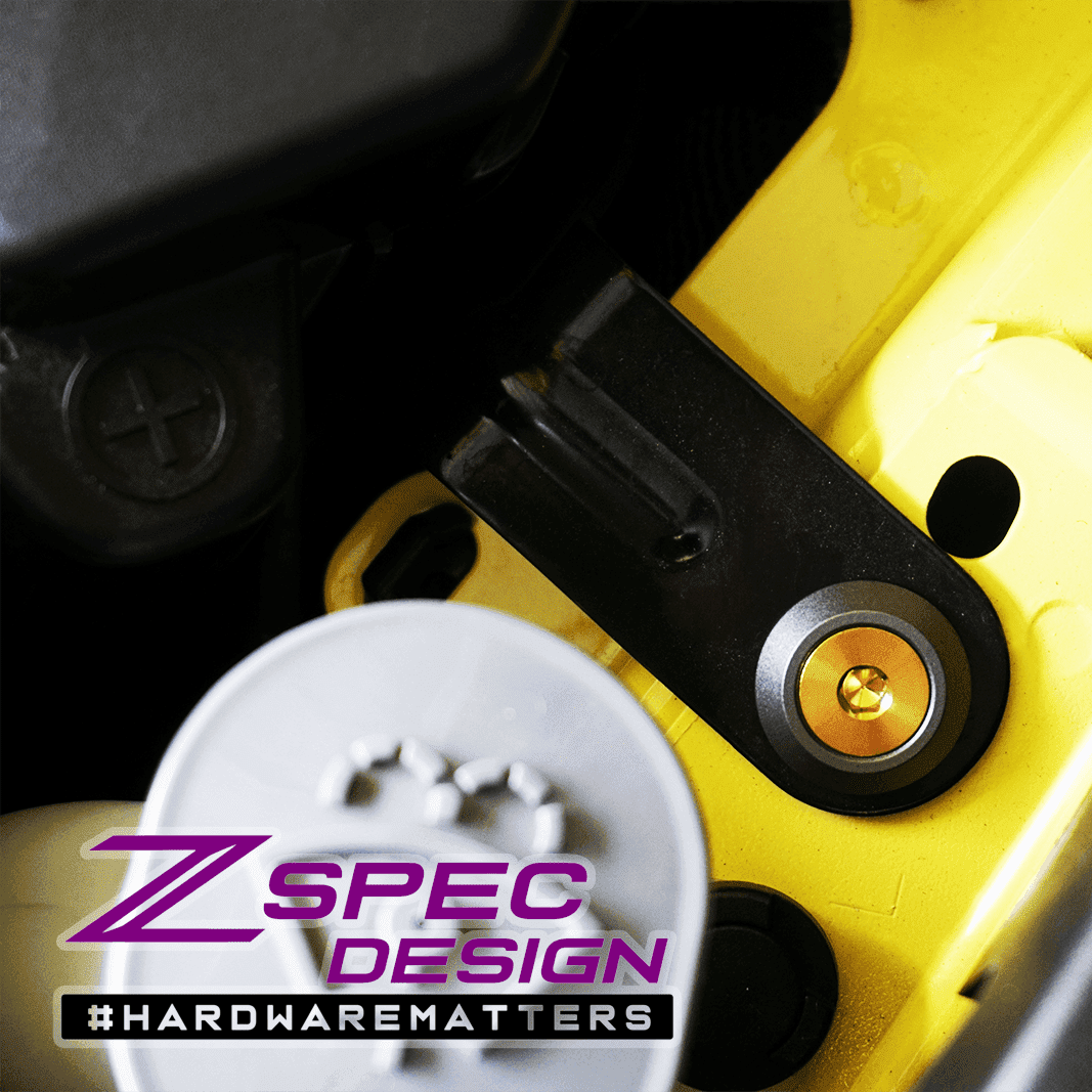 ZSPEC Stage-2 Dress Up Bolts® Hardware Kit for Nissan Z RZ34, Titanium & Billet