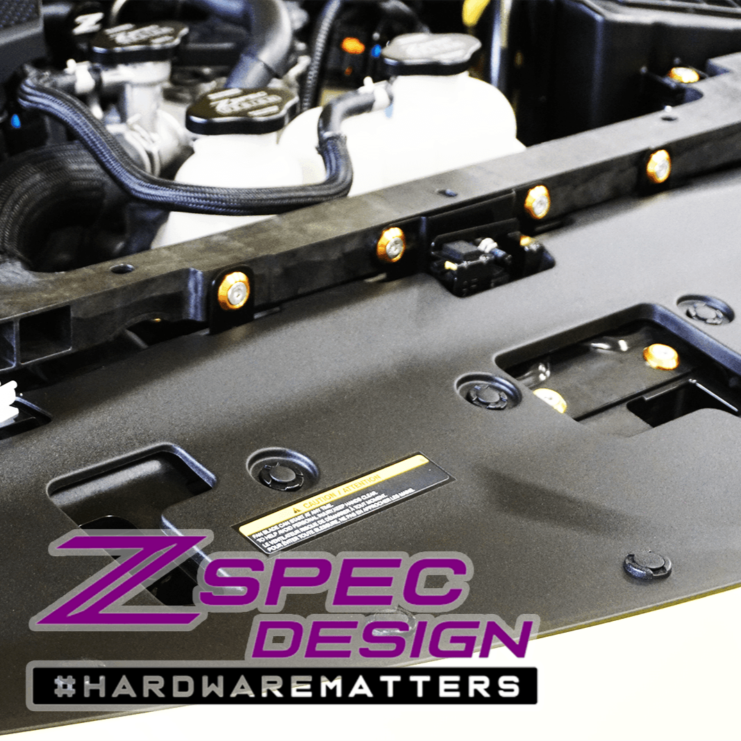 ZSPEC Stage-1 Dress Up Bolts® Hardware Kit for Nissan Z RZ34, Stainless & Billet
