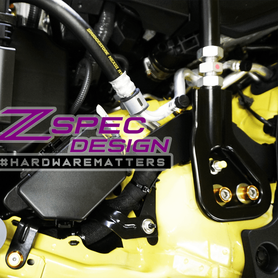 ZSPEC Stage-1 Dress Up Bolts® Hardware Kit for Nissan Z RZ34, Stainless & Billet