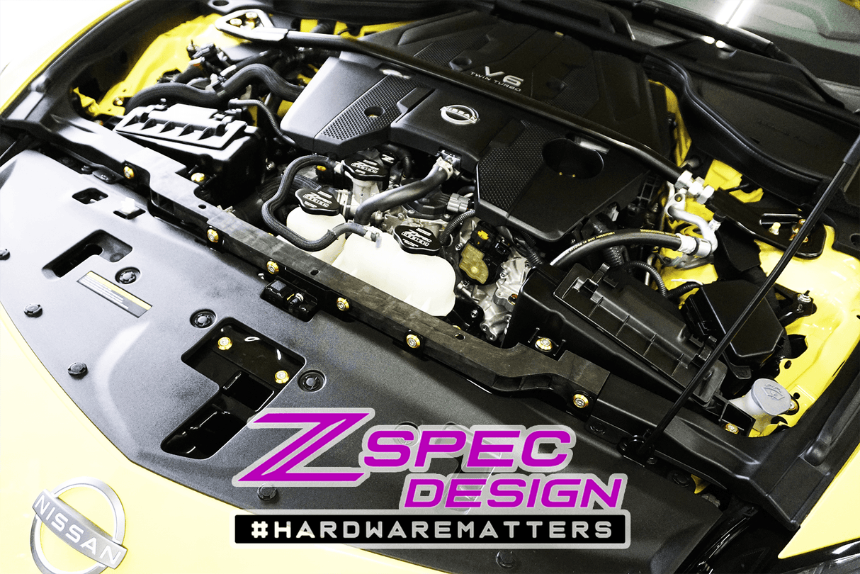 ZSPEC Stage-1 Dress Up Bolts® Hardware Kit for Nissan Z RZ34, Stainless & Billet