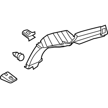 76934-CD801 Nissan Upper Center Pillar Trim Illustration 1 of 1
