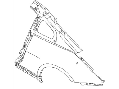 G8113-CD030 Nissan Quarter Panel Illustration 1 of 1