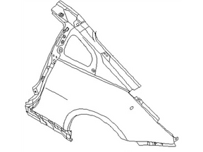 G8113-CD030 Nissan Quarter Panel Illustration 1 of 1