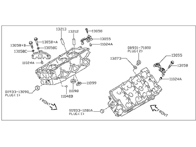 11040-9N00A Nissan Cylinder Head Illustration 1 of 1