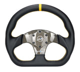 NRG Carbon Fiber Flat Bottom Steering Wheel (320mm) Red CF Center w/Red Stitch/Center Mark