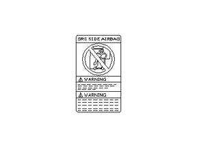 985N8-7P701 Nissan Air Bag Label Illustration 1 of 1