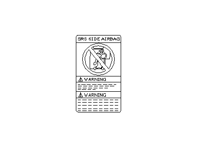 985N8-7P701 Nissan Air Bag Label Illustration 1 of 1