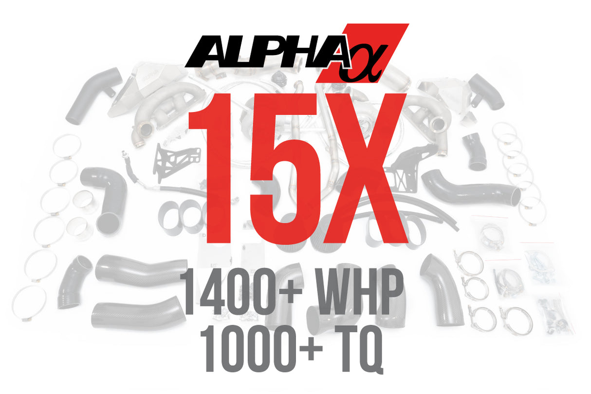AMS Performance Alpha 15X R35 GTR Turbo Kit with .83 A/R Housing (G35 900)