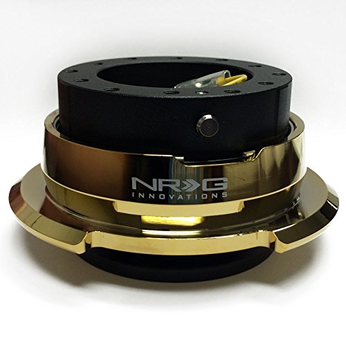NRG Quick Release Kit Gen 2.8 - Black / Chrome Gold Ring