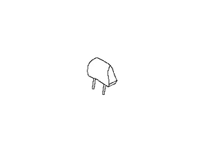 86400-CF43C Nissan Headrest Illustration 1 of 1