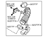 16576-EV11B Nissan Rear Duct Illustration 1 of 1
