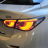 Q50 Clear Sequential Tail Lights