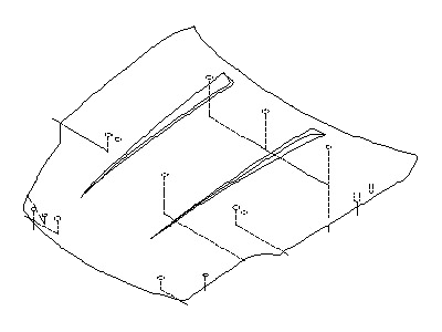 F5100-CD0MM Nissan Hood Illustration 1 of 1
