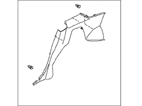 76901-CD041 Nissan Quarter Trim Illustration 1 of 1