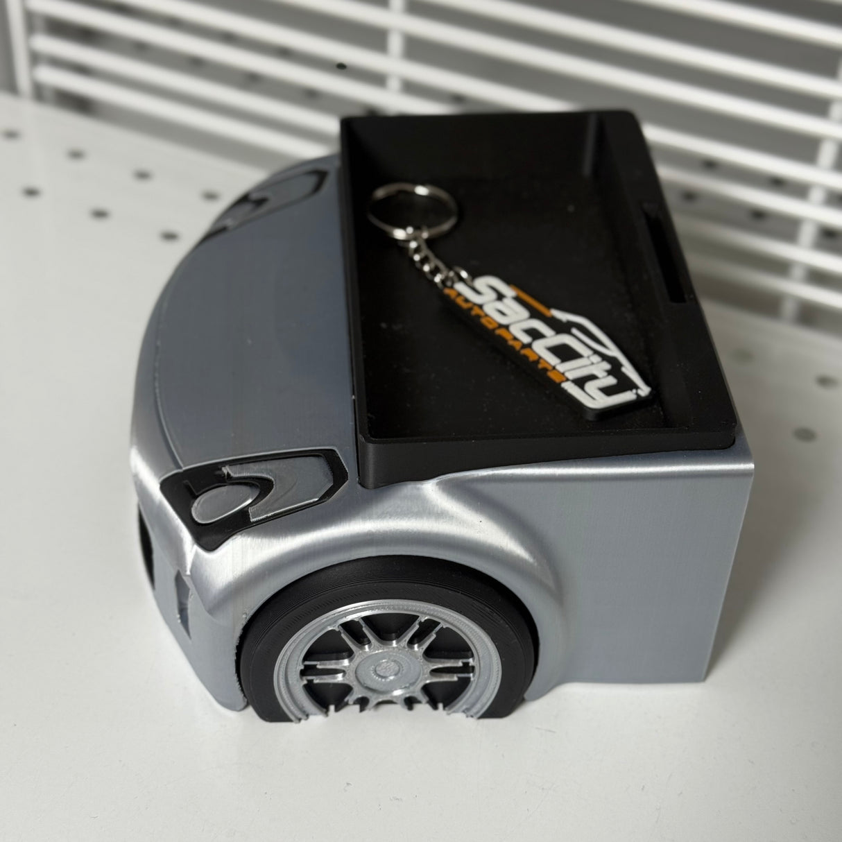 350z Desk Storage + Wireless Charger Placement
