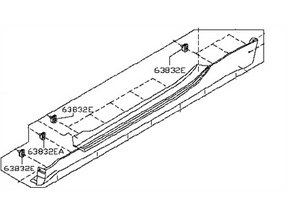 G6850-1A44B Nissan Sill Right Hand Cover Illustration 1 of 1