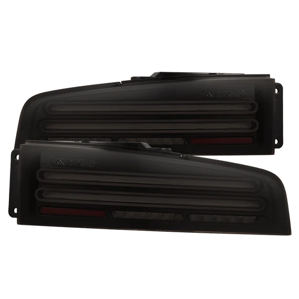 AlphaRex (NOVA-Series) 2023-2025 Nissan Z Twin-Loop Prismatic LED Tail Lights - Alpha-Black