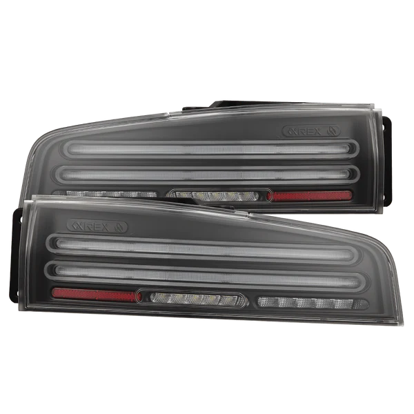 AlphaRex (NOVA-Series) 2023-2025 Nissan Z Twin-Loop Prismatic LED Tail Lights - Black