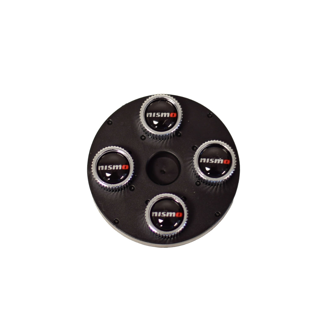 NISMO Chrome ABS Valve Stem Caps (Set of 4)
