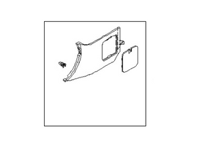 66901-CD001 Nissan Cowl Kick Panel Illustration 1 of 1